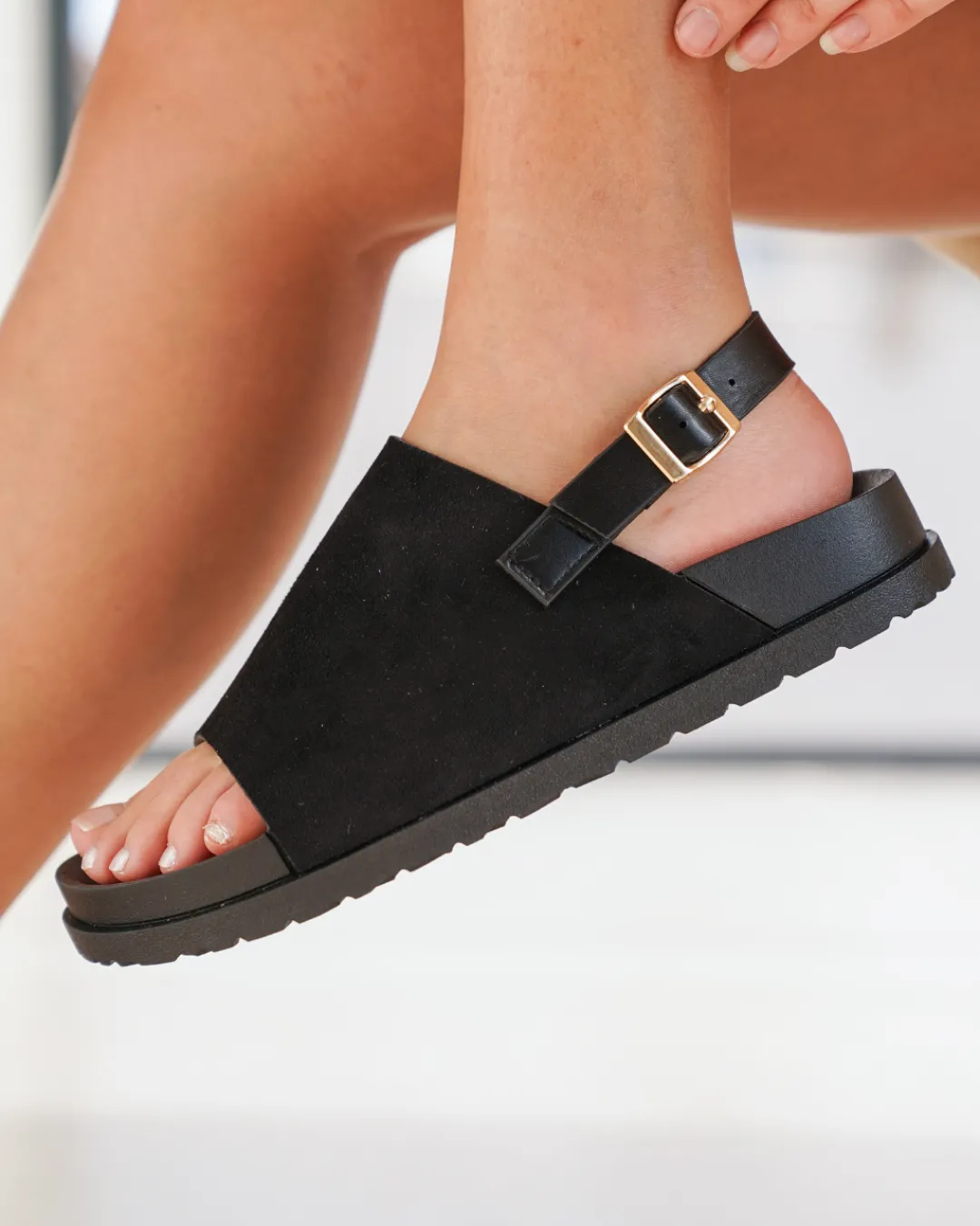 Best Casual Mode Sandale femme plateforme e - Kenza Noir