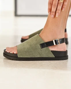 Sale Casual Mode Sandale femme plateforme - Kenza Kaki