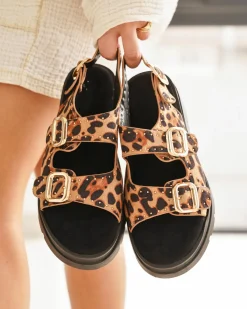 Fashion Casual Mode Sandale femme plateforme léopard - Galina Leopard