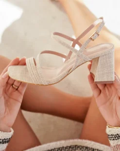 Sale Casual Mode Sandale femme talon carré - Irina Taupe
