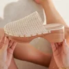 Best Casual Mode Sandale femme talon carré - Floriane Beige